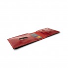 Kožená peněženka Smile Wallet, červená