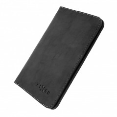 Kožená peněženka FIXED Smile Wallet XL, černá