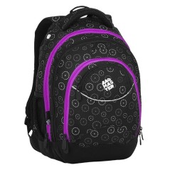 Bagmaster ENERGY 8 C studentský batoh - černo fialový