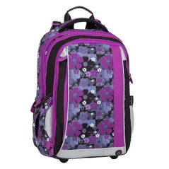 Bagmaster MERCURY 8 A školní batoh - fialové květiny